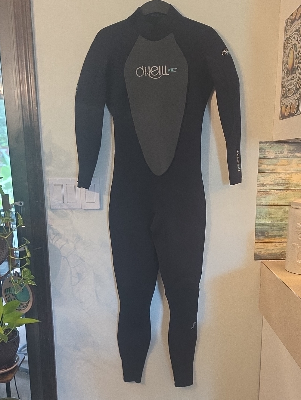 O'Neill Kids Black and Gray Neoprene One-Piece Wetsuit